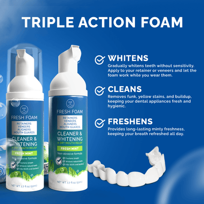 Pop On Fresh Foam |  3 Pack | Cleaner & Whitening | Save 33% + FREE Shipping